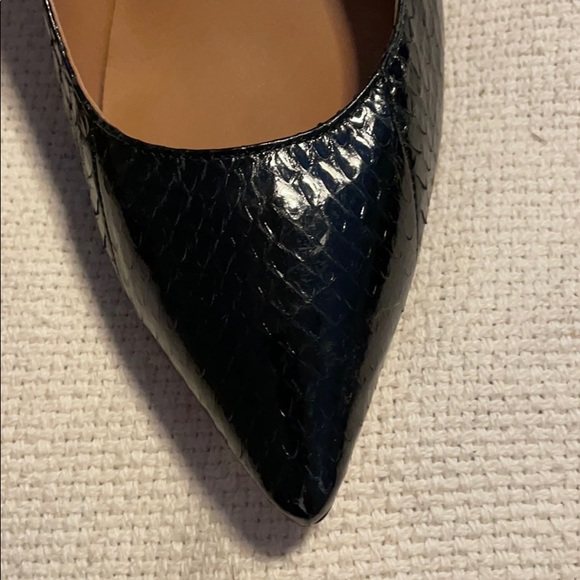 Black snakeskin pattern heels - Picture 3 of 4